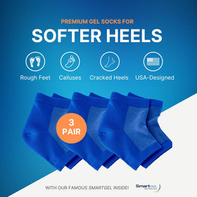 NatraCure vented gel heel sleeve close-up showing breathable construction and comfort