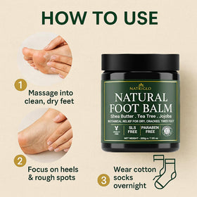 natriglo nighttime foot care scene promoting overnight repair benefits