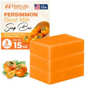 Natrulo persimmon soap front packaging showing clean branding and product benefits