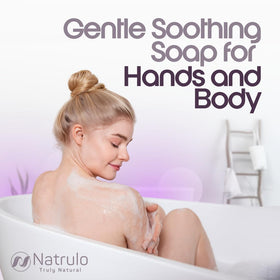 Natrulo label close-up highlighting ingredient list and natural formulation benefits