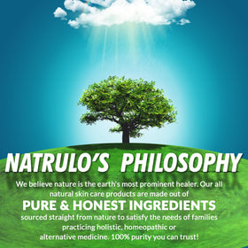 Packaging label close-up showing Natrulo ingredients and handcrafted USA benefit