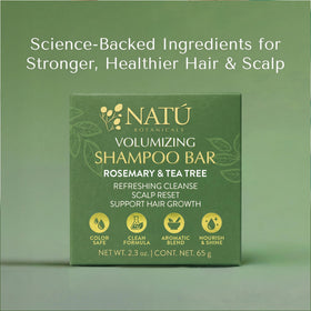 NATÚ BOTANICALS close-up of bar texture highlighting creamy lather