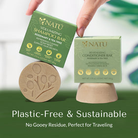 NATÚ BOTANICALS ingredient label with rosemary and tea tree details