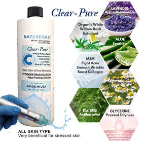 NATUDERMA professional spa technician using hydro treatment setup