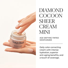 Natura Bissé texture close-up of cream showing smooth, hydrating consistency for soft skin