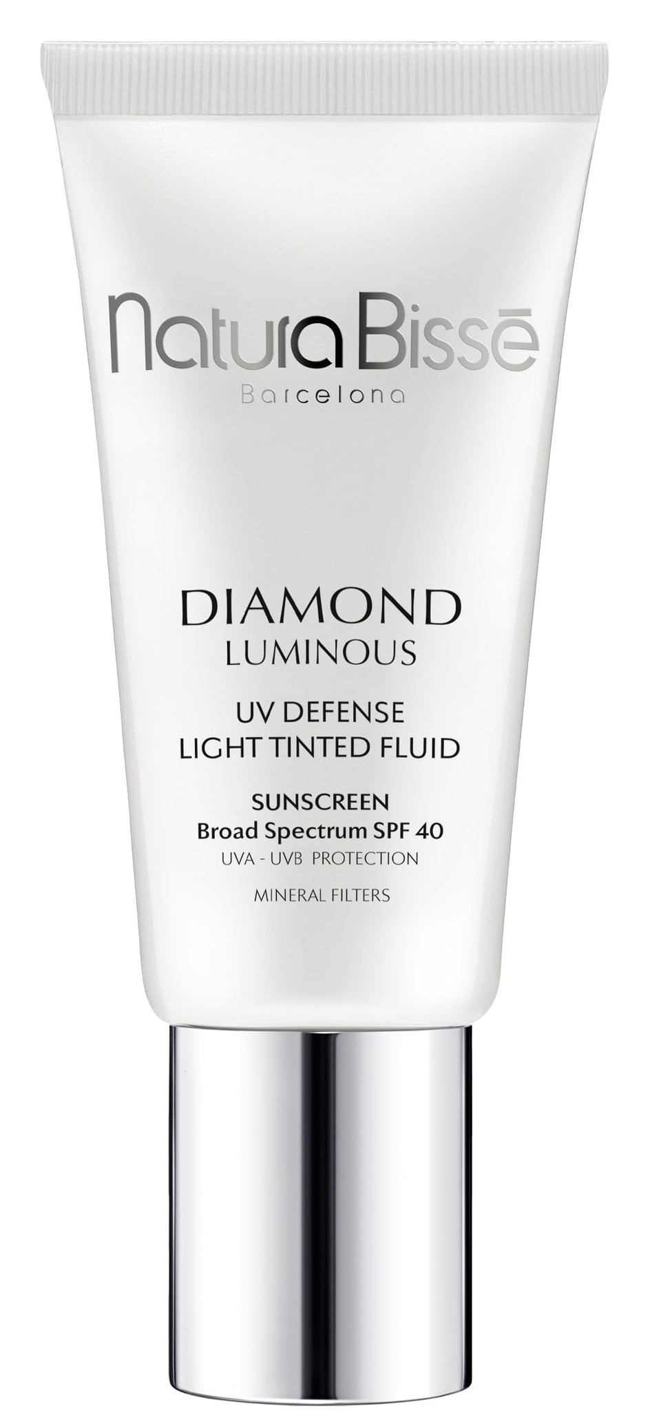 Natura Bissé front packaging showing compact 1 oz tube and branding, clear product identity