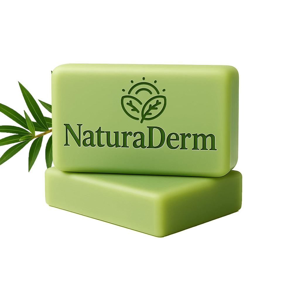 Natura Derm front packaging showing oil-control 2pcs pack benefits