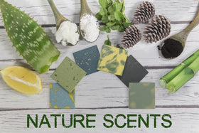 NATURAL AMERICAN bar in shower use demonstrating gentle cleansing benefit