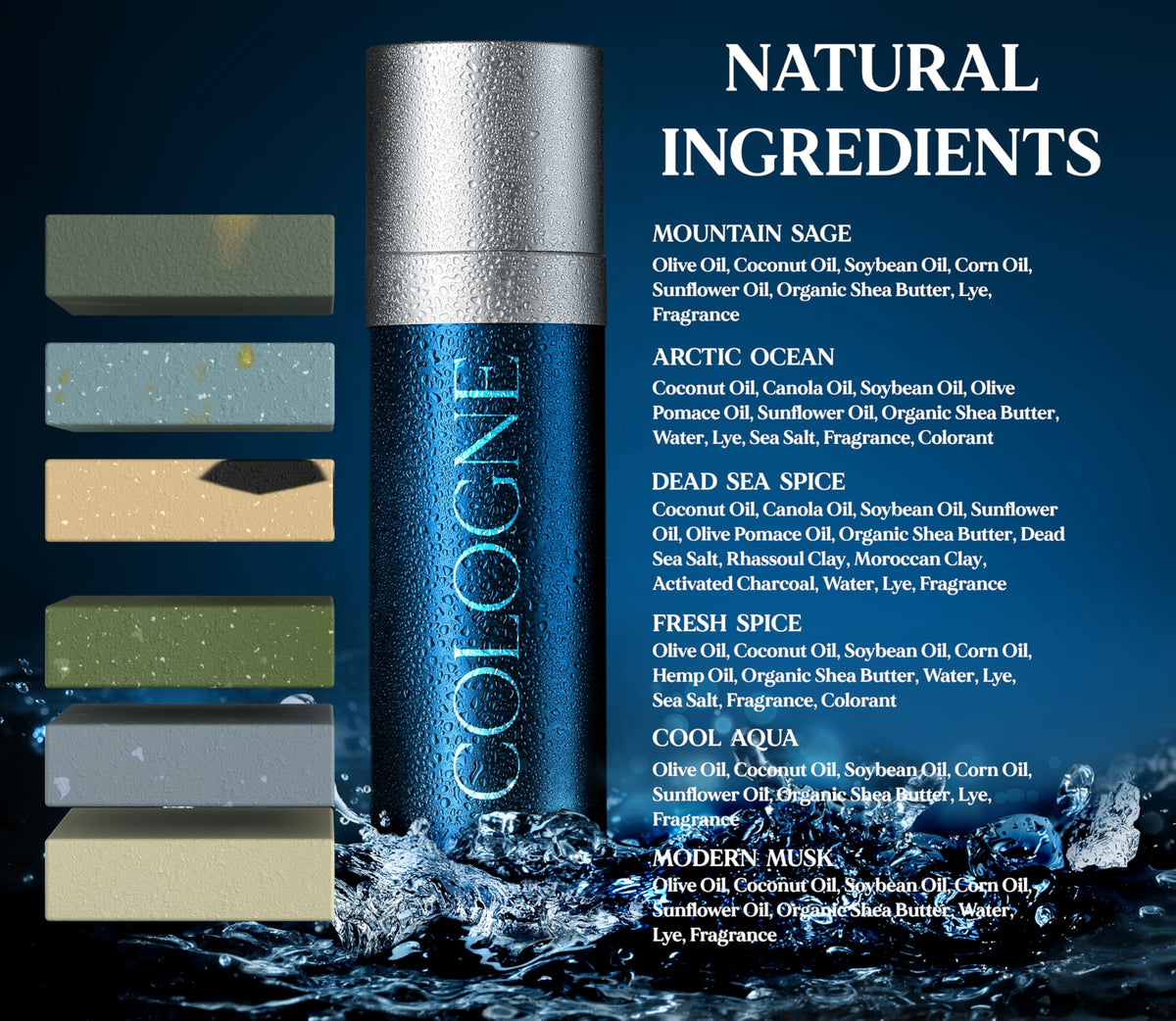 NATURAL AMERICAN label and ingredients list showing transparent formula benefit