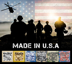 Natural American label and back packaging showing ingredient list and made-in-USA reassurance