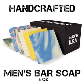 Natural American bar in shower lifestyle scene showing invigorating scent and easy rinsing