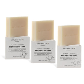 Natural Amor Los Angeles lather on hand showing rich foam and gentle cleansing benefit