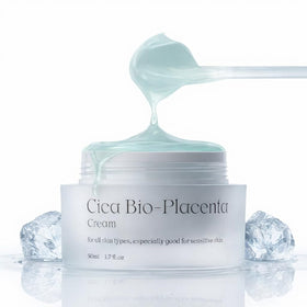 NATURAL DERMA PROJECT front jar view showing compact calming gel moisturizer
