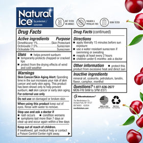 Natural Ice cherry used outdoors by a hiker showing sun protection and comfort