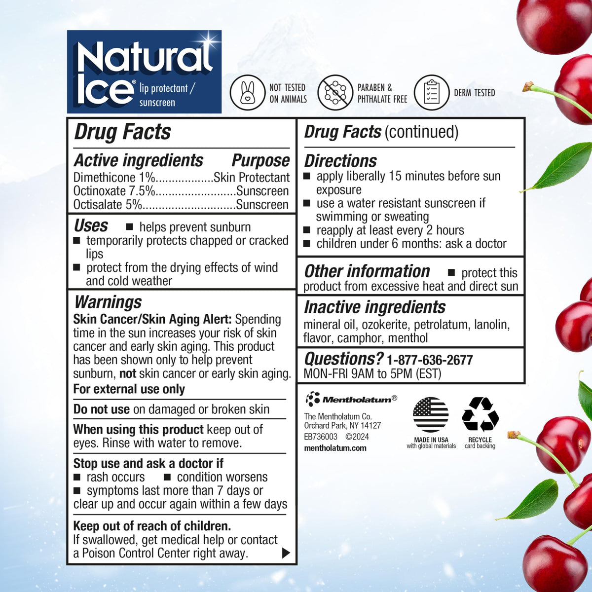 Natural Ice cherry pack of 12 arrangement offering value and family supply
