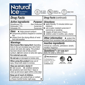 Natural Ice used at the beach for sun protection and cooling relief