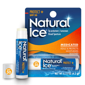 Natural Ice front tube showing product branding and sunscreen benefit