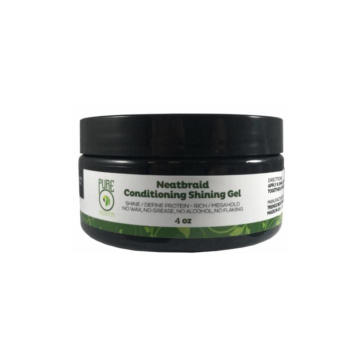 Natural Neatbraid Beauty jar front view showing label and 4 oz size for easy storage