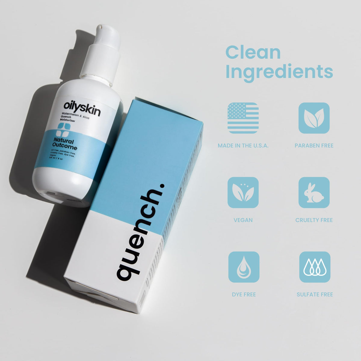 natural outcome watermelon and aloe ingredients emphasizing soothing antioxidants
