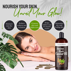 Natural Riches applying oil to eyebrows with spoolie for conditioning