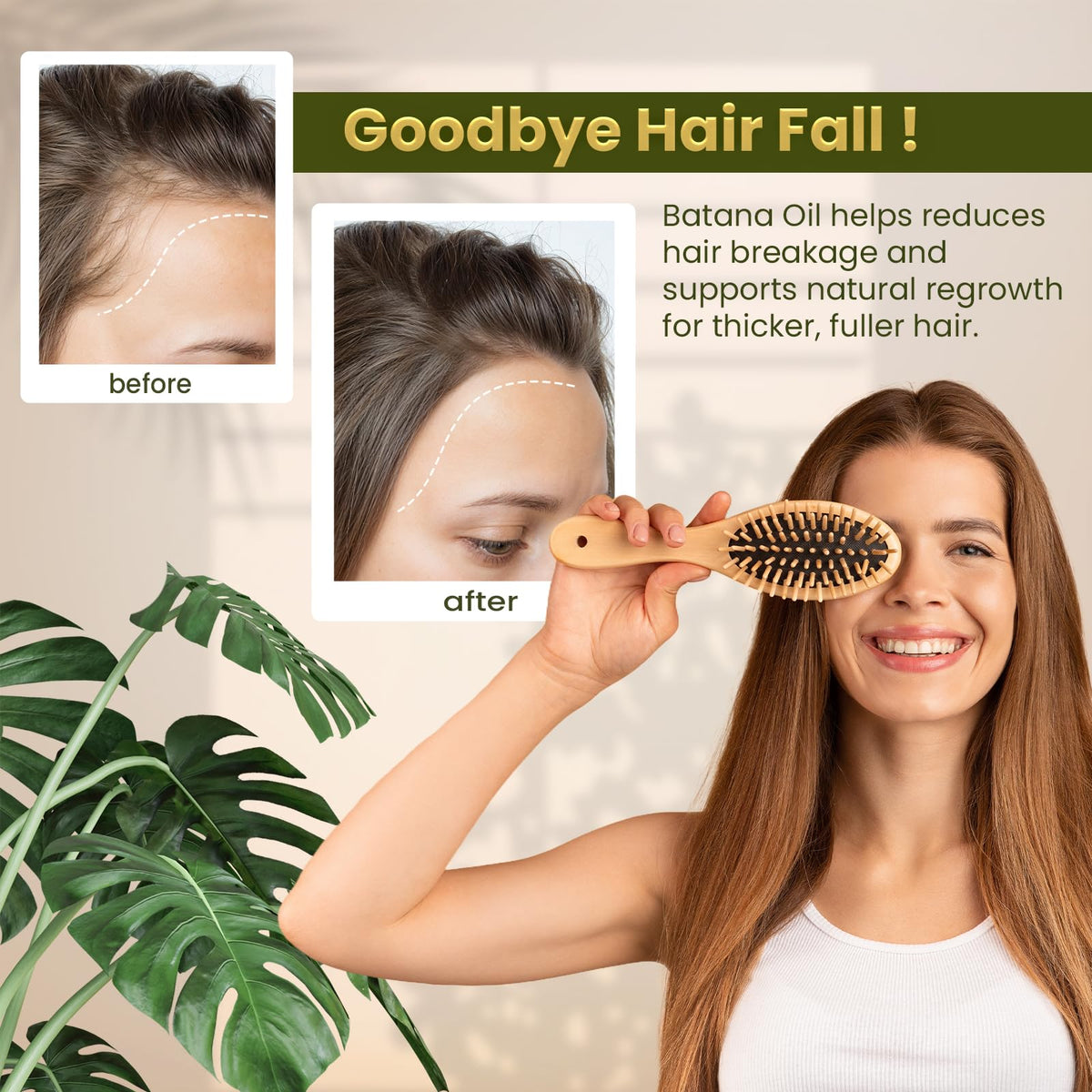 Natural Riches before-and-after hair comparison showing improved manageability