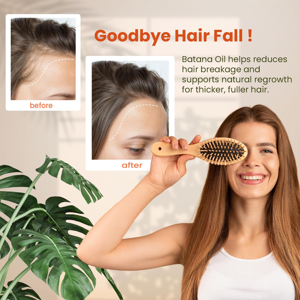 Natural Riches applied to hair mid-lengths for smoothing and shine