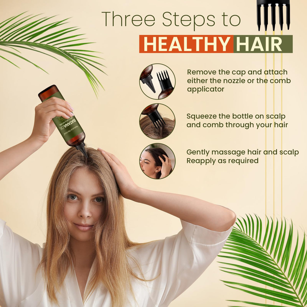 Natural Riches used as overnight hair mask to nourish ends
