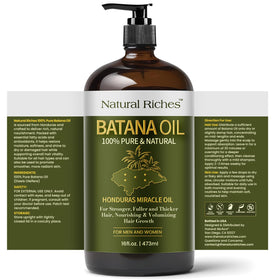 Natural Riches batana oil glossy texture close-up demonstrating moisturizing quality