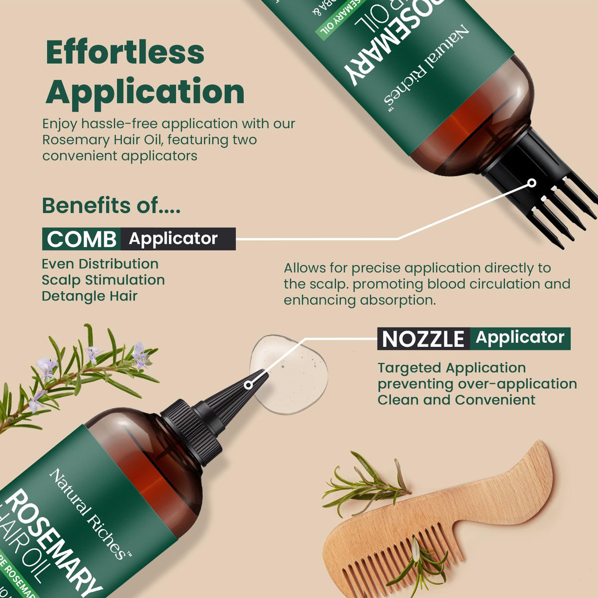 Natural Riches before and after hair texture comparison showing smoother strands