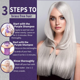 Natural Riches before and after silver hair tone comparison showing enhanced coolness