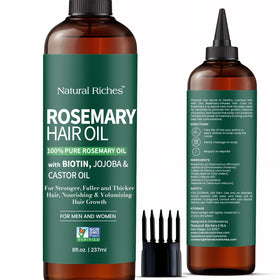 Natural Riches front bottle label showing product identity and volume