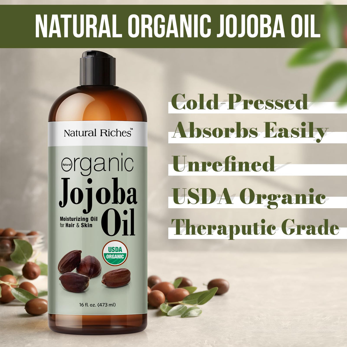 Natural Riches oil texture on skin showing fast absorption and glow