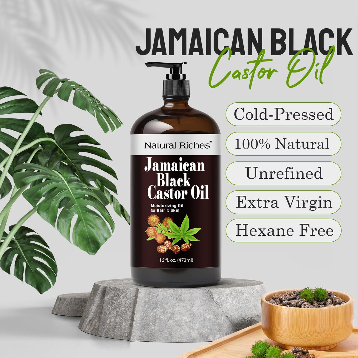 Natural Riches application to scalp with fingers demonstrating targeted hydration
