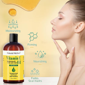 Natural Riches oil texture on skin highlighting deep moisturization benefit