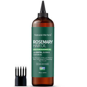 Natural Riches packaging and ingredient list emphasizing clean formula benefits