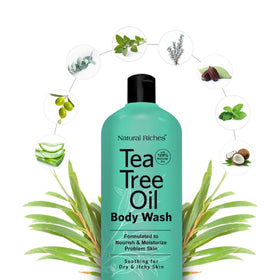 Natural Riches pump dispensing the oil-enriched texture for gentle cleansing