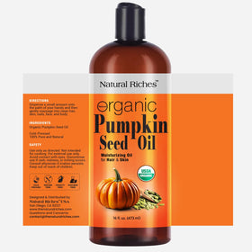 Natural Riches bottle top with pour spout illustrating easy controlled application