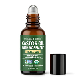 Natural Riches roll-on front packaging showing clear branding and compact bottle benefit portability
