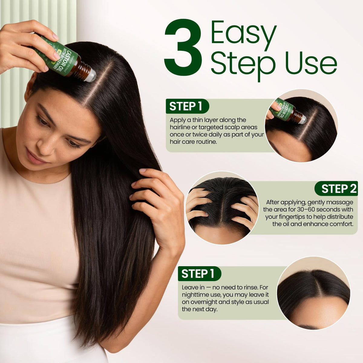 Natural Riches roll-on tucked in travel bag showing convenience and mess-free benefit