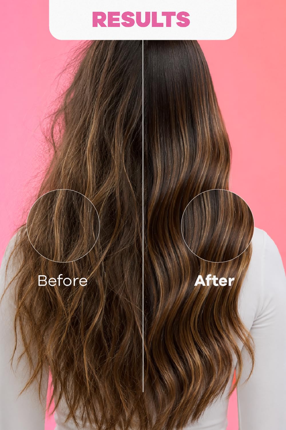 Natural sant scalp massage application showing improved scalp nourishment