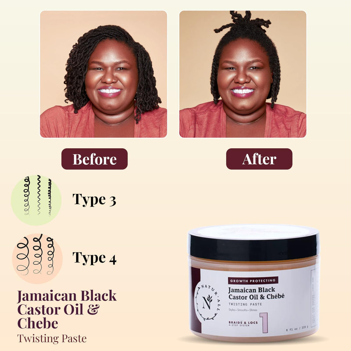 NaturAll product being warmed on hands for easier application and control