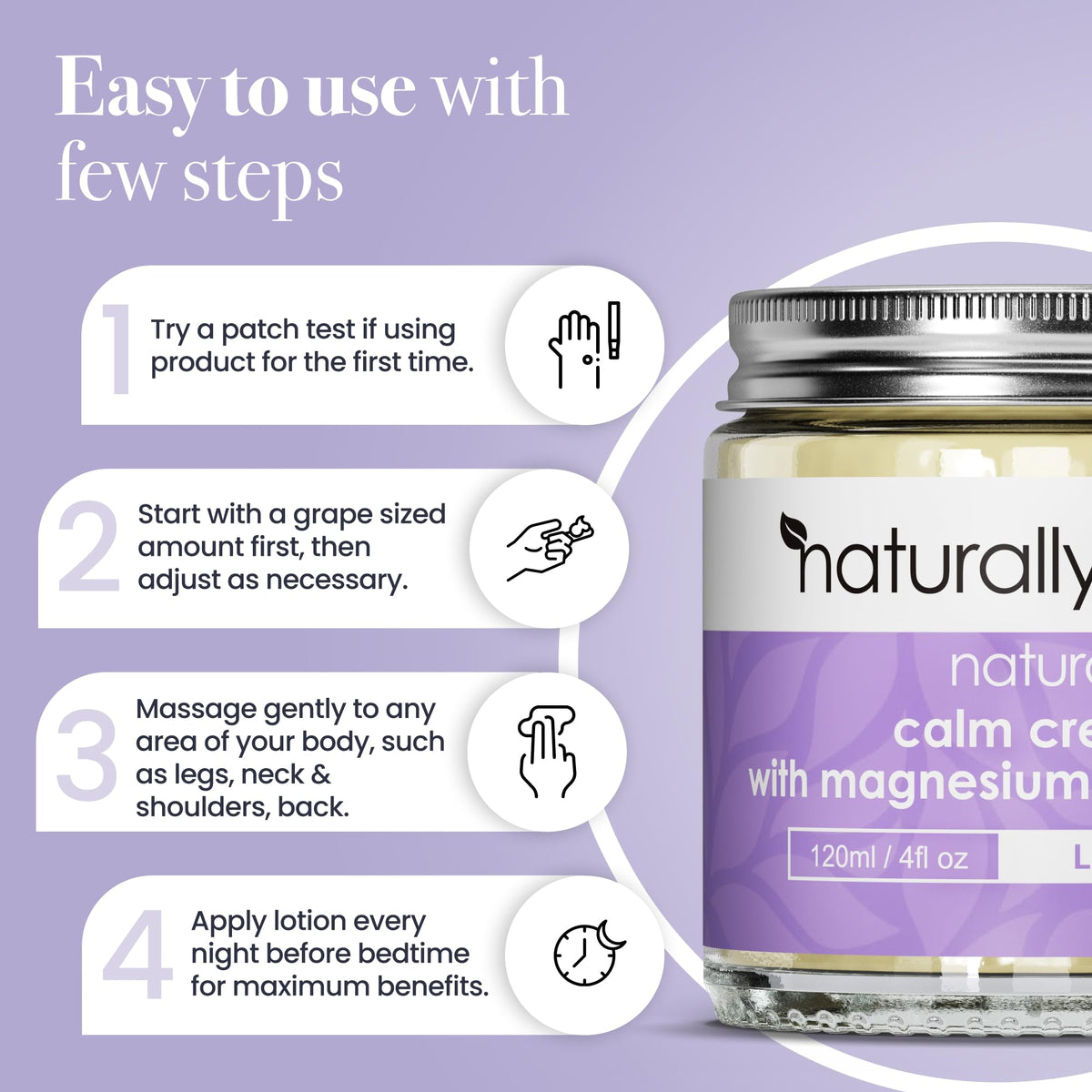 NaturallyMum size and scale jar next to hand for portion and volume clarity