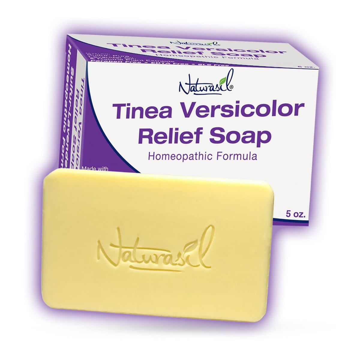 Naturasil front packaging showing soap bar and benefits
