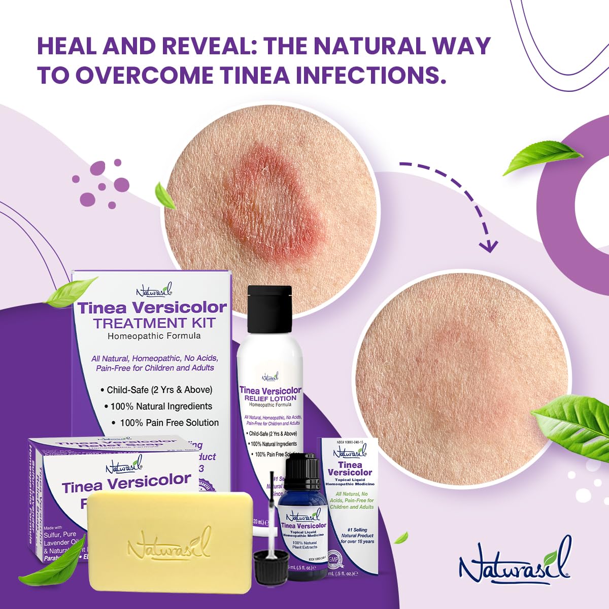 Naturasil soap near botanicals showing natural plant-based formulation