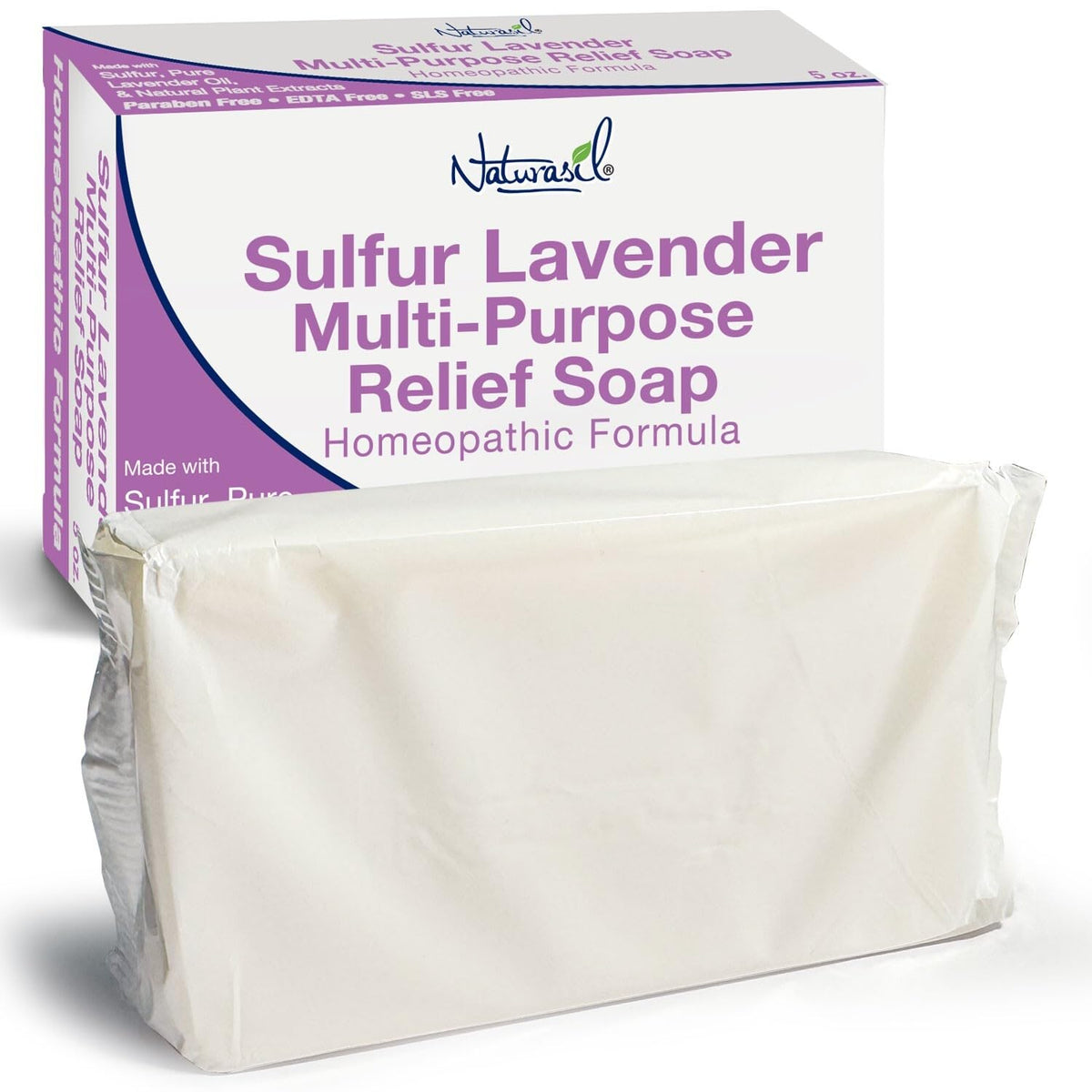 Naturasil soap held in hand showing scale and portable 141 g bar