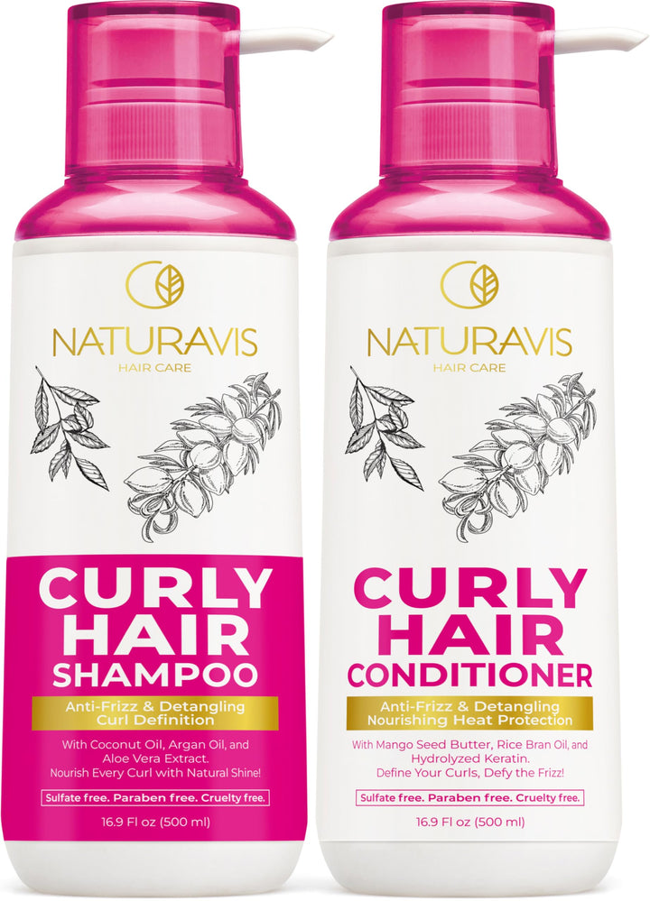 NATURAVIS front packaging showing set and curl benefits