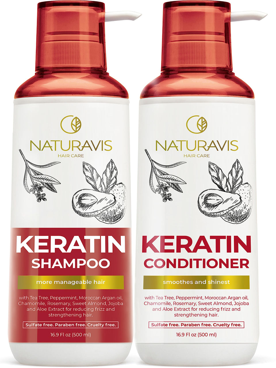 NATURAVIS front packaging set showing both bottles and benefits