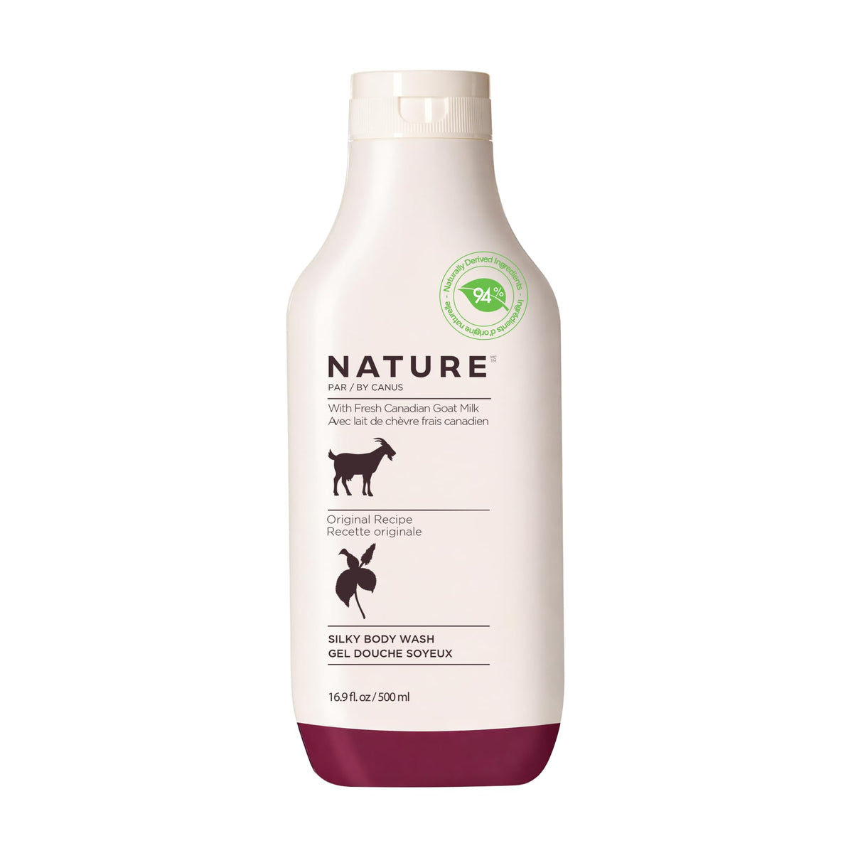 Nature by Canus front packaging showing bottle and brand for a gentle clean