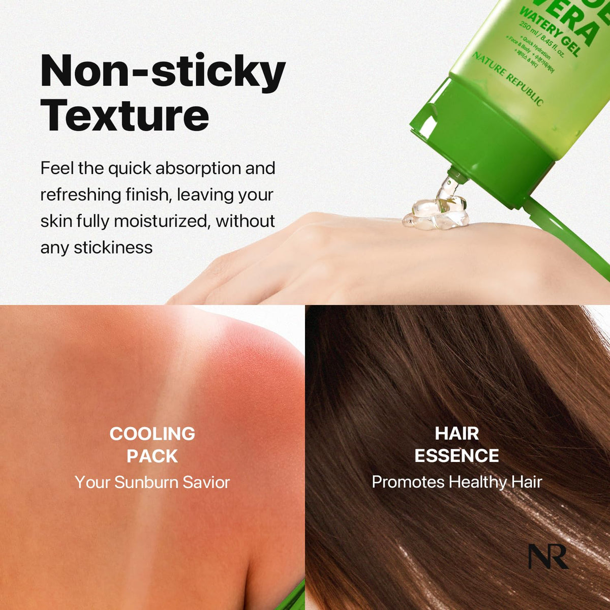Nature Republic on bathroom shelf lifestyle shot conveying everyday use