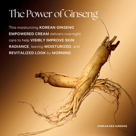 Nature Republic red ginseng root and gold flakes highlighting active ingredients